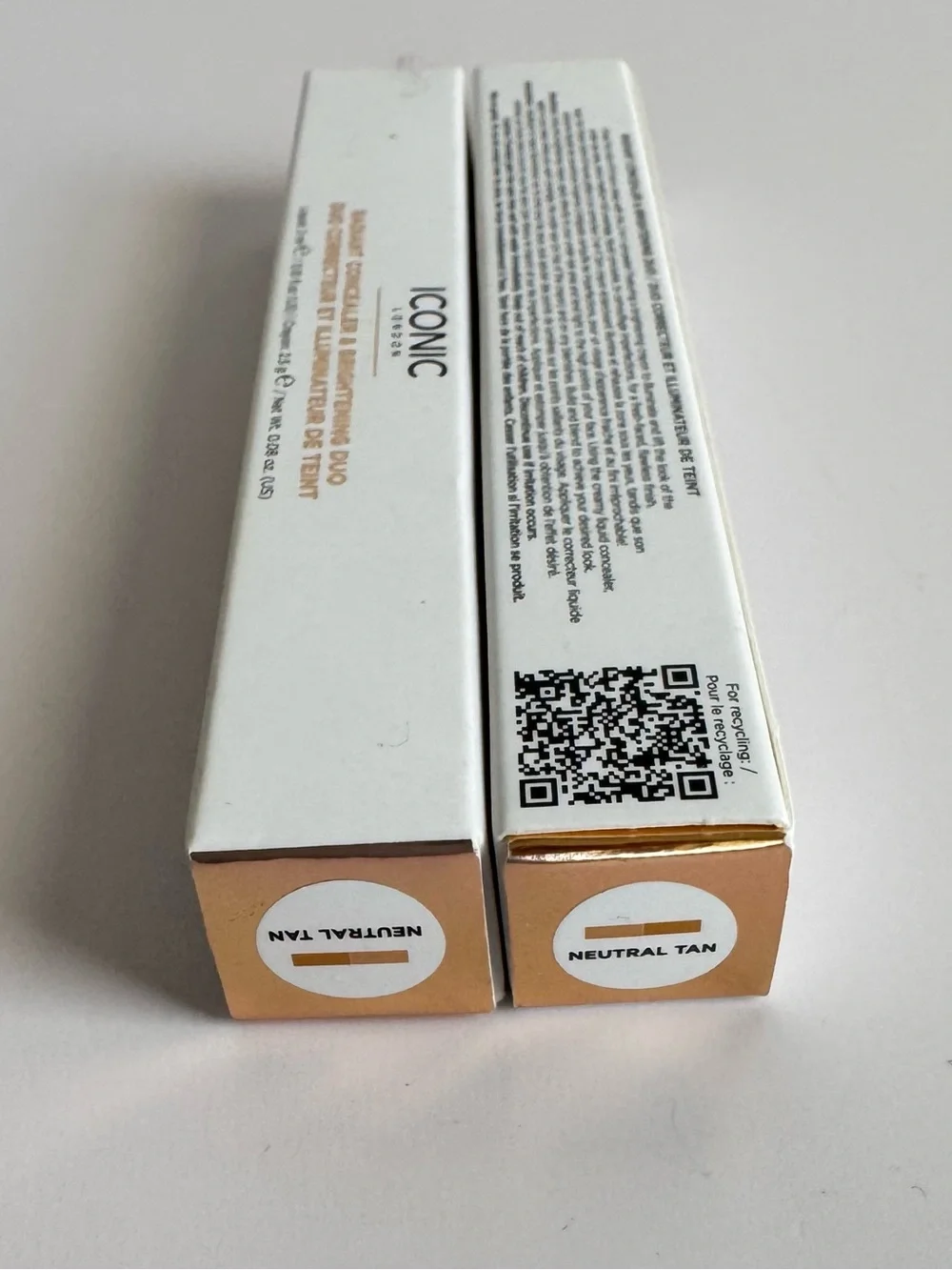ICONIC London Radiant Concealer & Brightening Duo Neutral Tan – 2 Pack